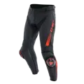 Kožené nohavice DAINESE Super Speed čierno červené fluo