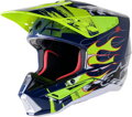 Prilba ALPINESTARS S-M5 Rash bielo modro žltá fluo lesklá 