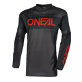 Dres ONEAL Element Racewear čierno sivo červený detský 