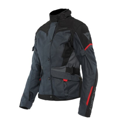 Dámska bunda DAINESE Tempest 3 D-Dry® sivo čierno lávovo červená