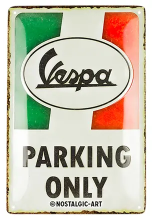 Parkovacia tabuľka Vespa Parking Only