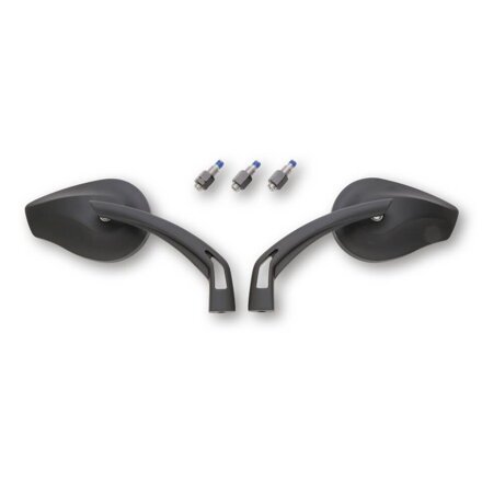 Hliníkové zrkadlá HIGHSIDER Phoenix 2 čierne, pár