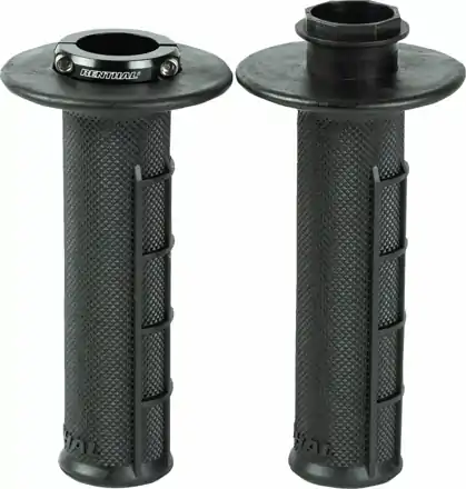 Rukoväte RENTHAL MX R Works Lock-On Half Waffle čierne