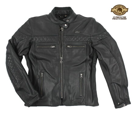 Dámska kožená bunda Rusty Pistons Piano čierna