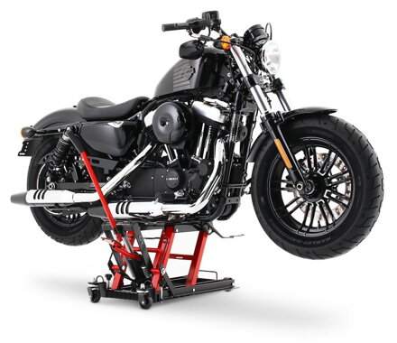 Motocyklový hydraulický zdvihák MID LIFT čierno červený
