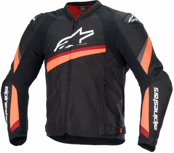 Bunda ALPINESTARS T-GP Plus R V4 čierno červená fluo 
