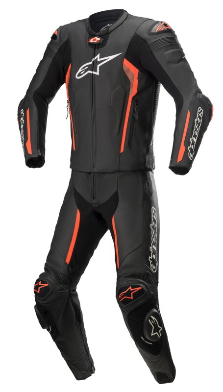 Kombinéza ALPINESTARS Missile V2 2-dielna čierno červená fluo