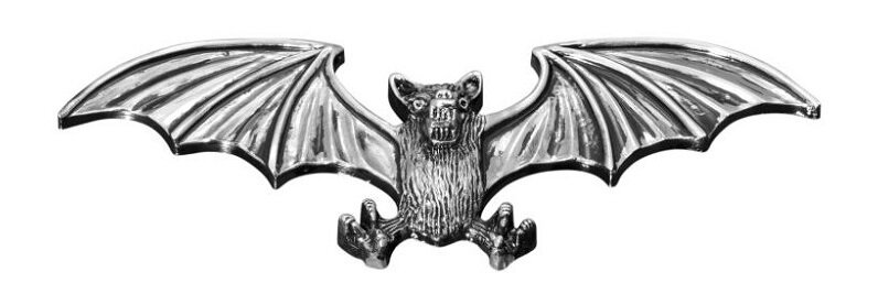 3D kovová nálepka HIGHWAY HAWK Netopier veľký