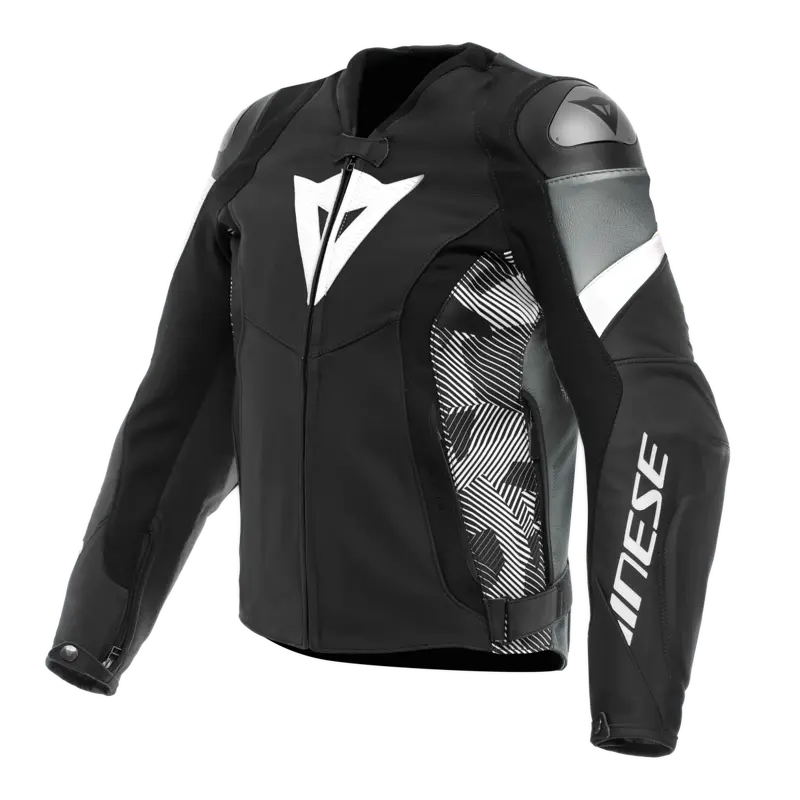 Kožená bunda DAINESE Avro 5 čierno bielo antracitová