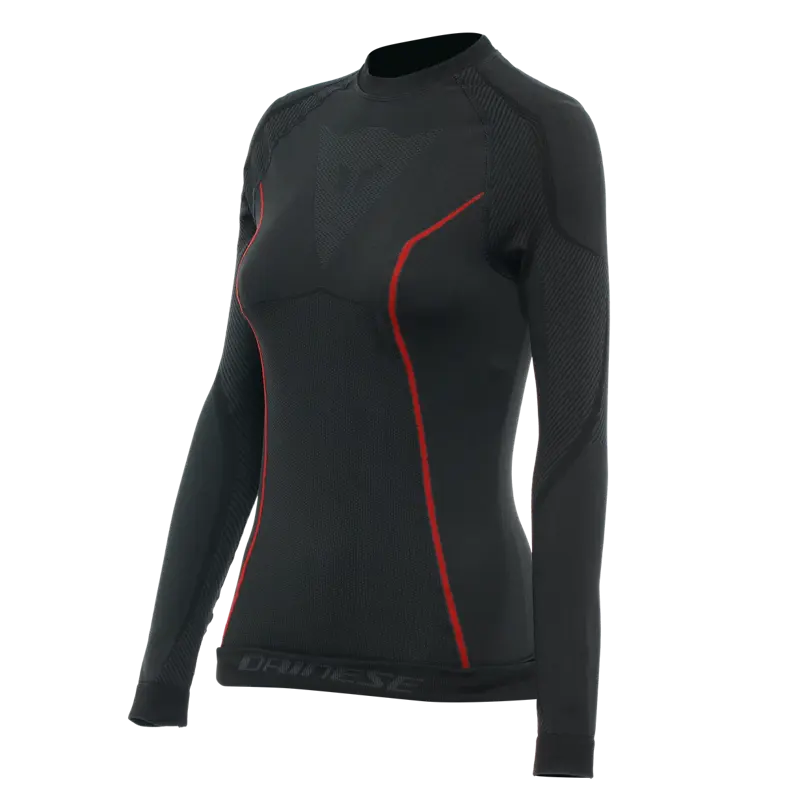 Dámske termo tričko DAINESE Thermo LS čierno červené