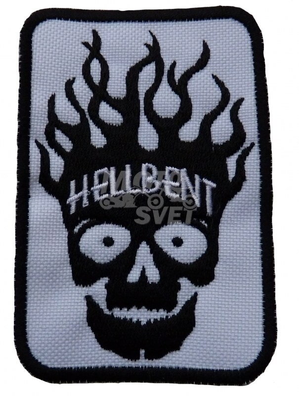 Nášivka HELLBENT biela