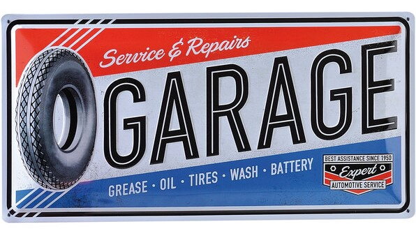 Parkovacia tabuľka Garage