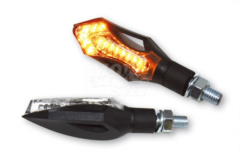 LED smerovky HATCH, čierne, pár