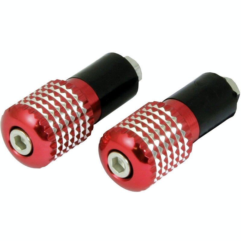 BIKE IT Serrated ukončenia riadítok červené 18 mm