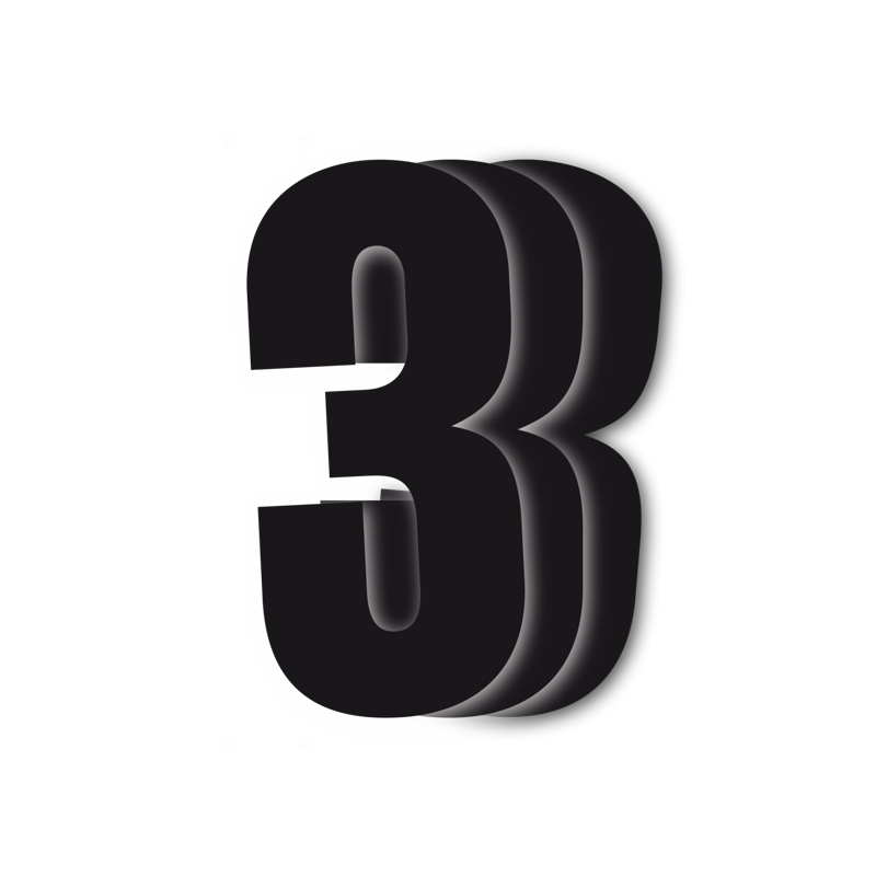 Štartovné číslo BLACKBIRD čierne 3 3ks 13x7 cm