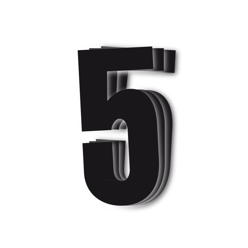 Štartovné číslo BLACKBIRD čierne 5 3ks 13x7 cm