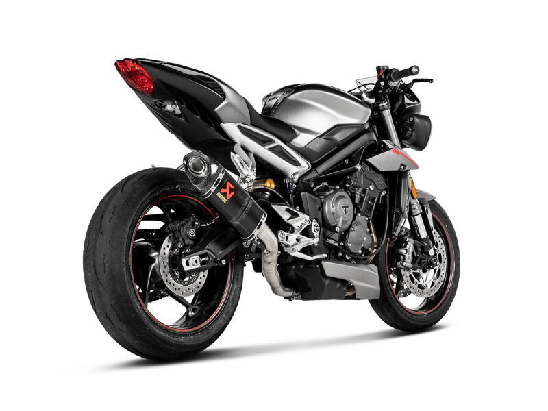 Výfuk AKRAPOVIČ Slip-On pre TRIUMPH STREET TRIPLE 765, S-T7SO2-APC