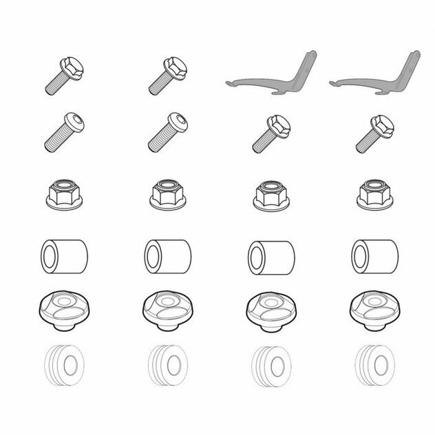 Montážna sada na plexi GIVI 642A pre VESPA PX 125-150 (11-17) A5603A