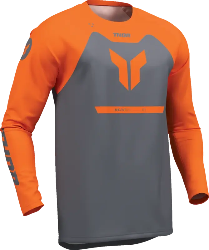 Dres THOR Ridemode Menace sivo oranžový