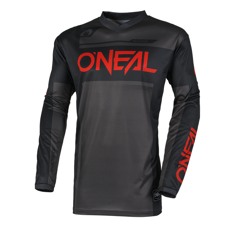 Dres ONEAL Element Racewear čierno sivo červený detský 