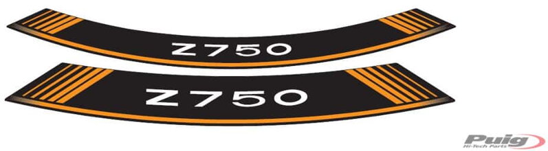 PUIG pásiky na kolesá KAWASAKI Z 750 oranžové