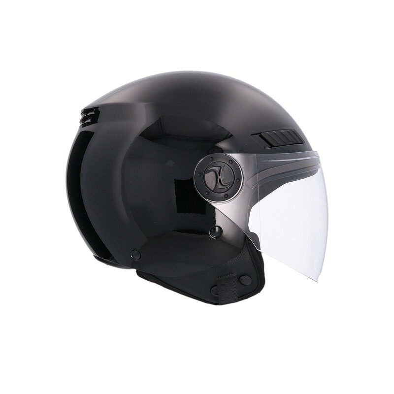 Otvorená prilba SHIRO SH-62 Kioto čierna lesklá