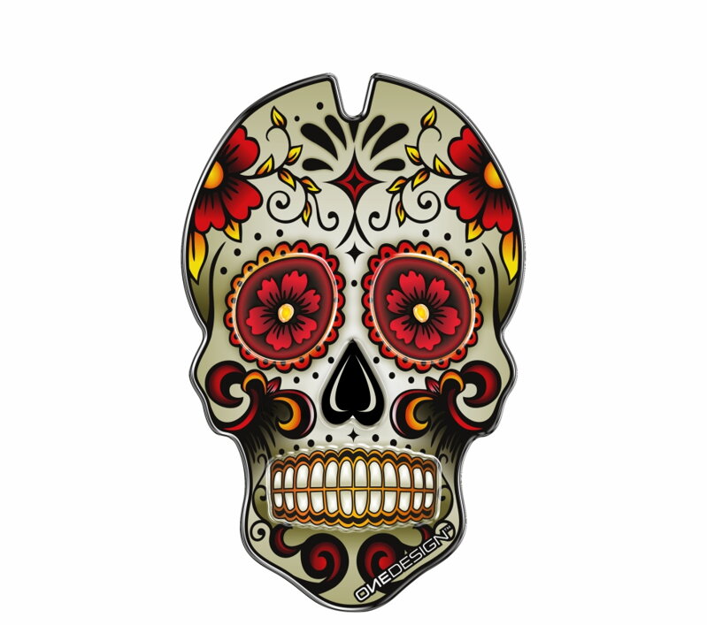 Tankpad SKULL červený