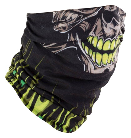 Šatka lebka žltá fluo